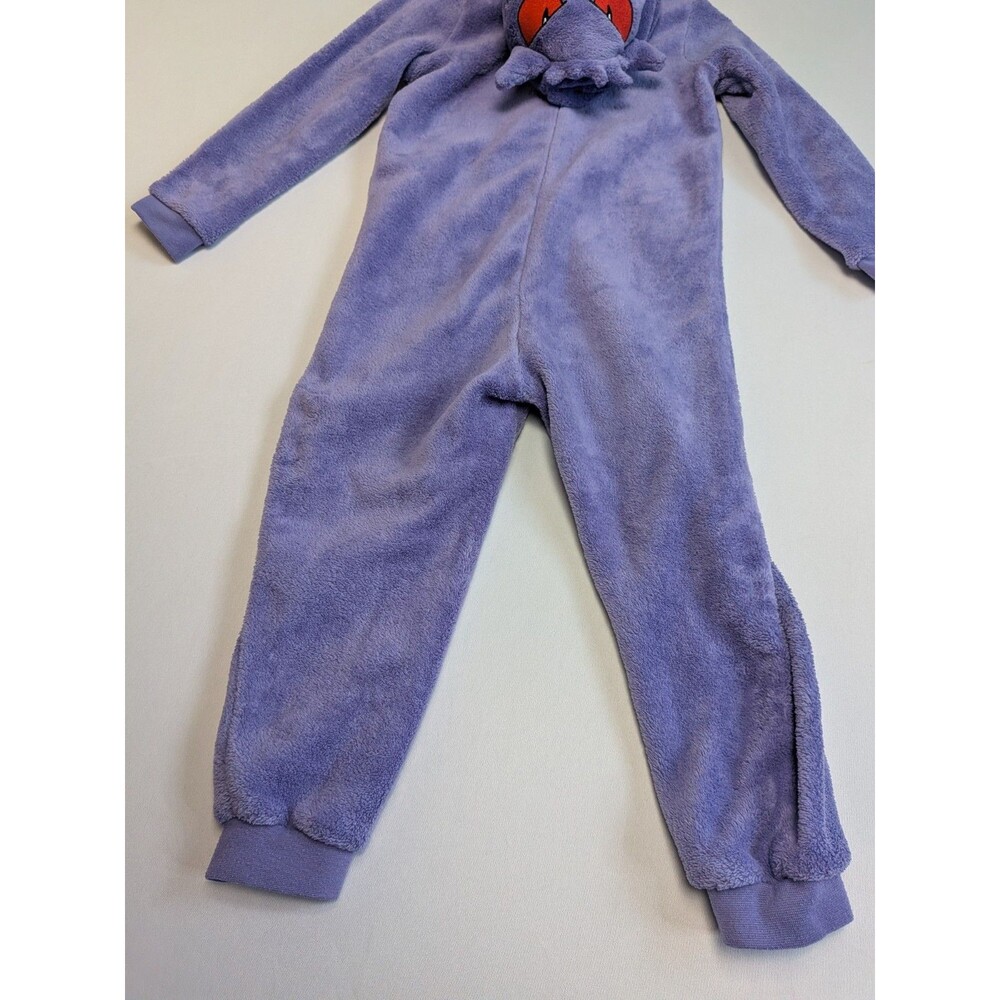 Boys Gengar Pokemon Hood Fleece Bodysuit Kids 5-6 (Fits A Little Small) Pajamas - Picture 10 of 14